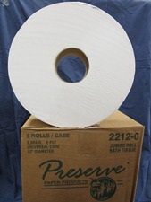 single roll of toilet paper on top of case